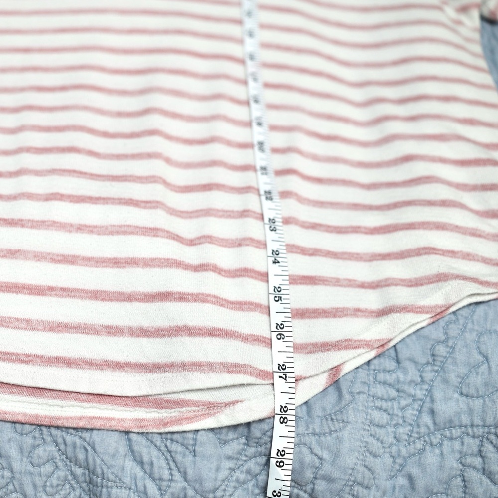 🔥3/$15 Time & Tru pink & White Stripe soft long sleeve Tee plus size xxl / 20 - Picture 10 of 12